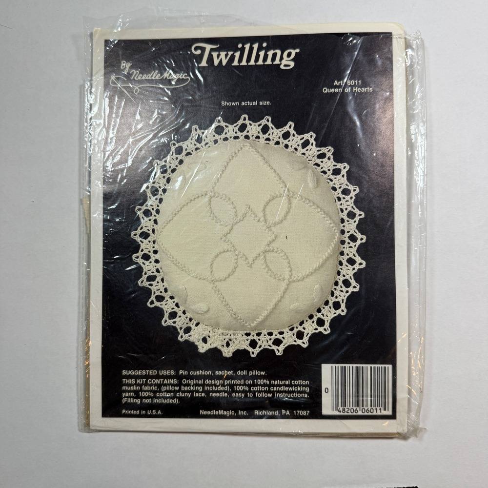 Needle Magic Twilling Candlewicking Kit Art 6011 Queen of Hearts